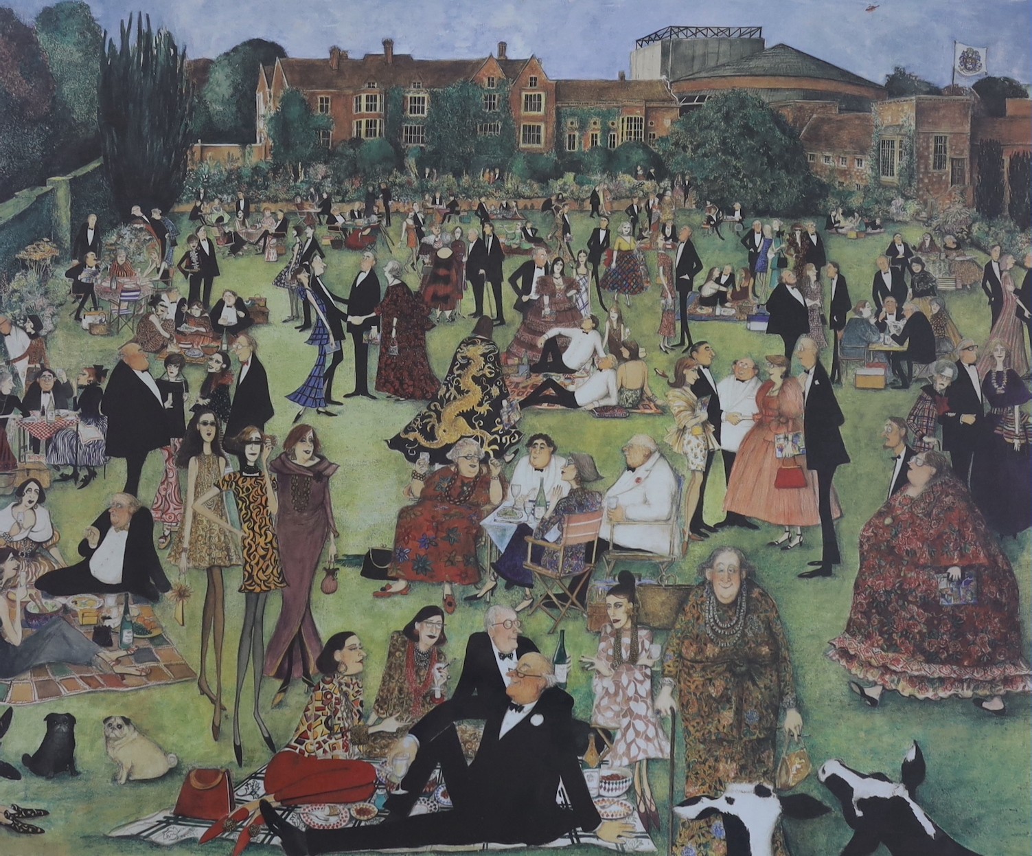 Sue McCartney Snape (b.1957), pair of limited edition prints, Glyndebourne I and II, signed in pencil, 596/750 and 594/1250, 52 x 62cm